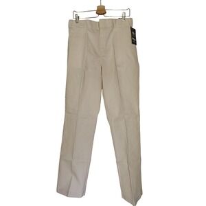 Dickies 874 Original Work Pants Womens Khaki Cream Beige Twill 10 30 R New